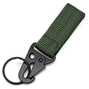 Mens Belt Multi-Function Outdoor Tactical Nylon Tactical Keychain Molle Key Holder Mountaineering Portable Eagle Hook