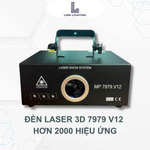 Đèn Laser Phòng Bay MP 7979 V12 Chiếu Hình 3D Với Hơn 2000 Hiệu Ứng |Top Đèn Bay Phòng Vũ Trường Karaoke