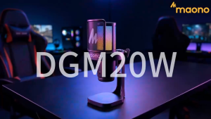 MAONO DGM20W DGM20WS USB Gaming Microphone USB Gamer Microphone-Noise Reduction RGB Lighting USB Condenser Microphone RGB Gaming Mic