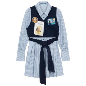 KEIKO | School Style Stripe Shirt Dress A-Line Slimming
