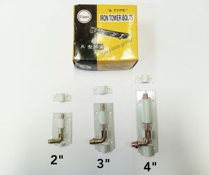 Grendel Bulat 2" / 3" / 4" East Abu-Abu 1Lusin slot pintu 2inch selot pintu 1lusin murah