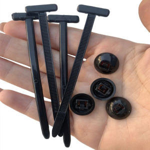 20 piezas 50 Uds. Hebilla de brida de Cable Universal de nailon resistente autoblocante soporte de bridas de nailon herramienta