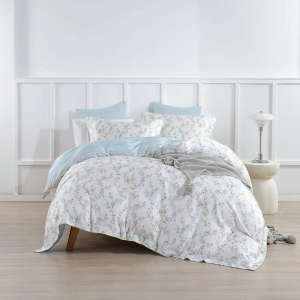 Bộ ga giường áo gối kèm vỏ chăn Jean Perry Garni chất liệu ecosilk 1m6x2m 1m8x2m 2m2x2m