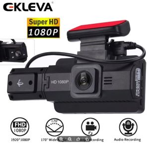 EKLEVA Car DVR Camera 3 inch HD 1080P Dash Cam 170° Wide Angle Night Vision Car Camera Way Loop Recording Video Recorders With G-Sensor
