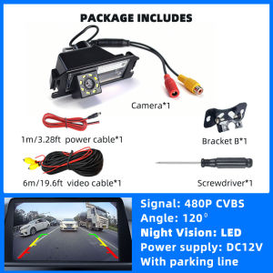 QXNY Backup Camera Reverse License Plate Light Parking Safety Fits Hyundai I30 I20 I10 Eon Elantra Genesis for Kia Morning..
