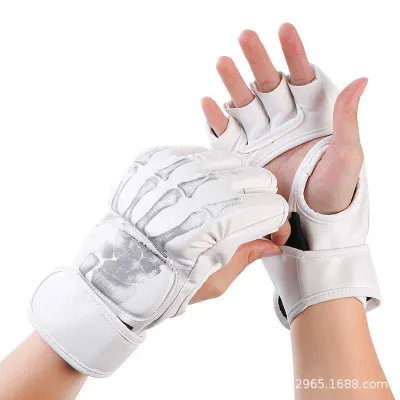 Adult Semi-Finger Boxing Gloves Separate Finger Training Gloves for Sandbag Use Men Women Childrens Boxing Hand Protection
