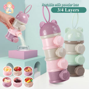 Baby Milk Powder Container 3/4 Layer Independent Opening Milk Powder Cans Travle Milk Powder Container