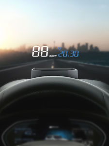 ZIANPINGXIAN | Car HUD Display Vehicle Speed Fuel Consumption Voltage Water Temperature Warning Classic Reflective