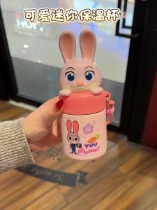 Bình Giữ Nhiệt Zootopia 200ML Mini Di Động Dây Rút Hoạt Hình Cốc Đựng Đồ Uống Bằng Thép Không Gỉ Cho Trẻ Em Thân Thiện Với Môi Trường