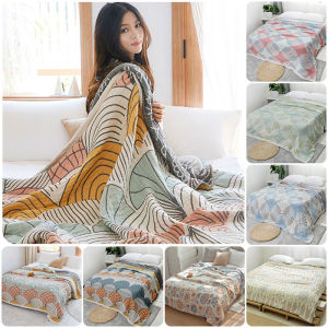 Tinh khiết bông 4 lớp chăn Khăn gạc Nữ Hoàng cỡ đại ngủ trưa Máy điều hòa chăn sofa Tấm bọc giường