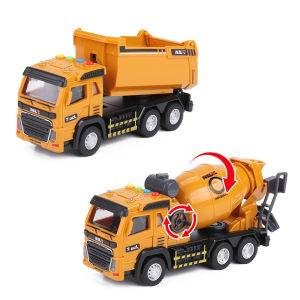 Mixer Truck Kids Toy Crane Push Excavator Cement Concrete Engineering Vehicle Alloy Car Model Suit