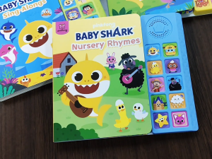 Kidztime x Pinkfong Baby Shark Music Book Children Press Sound Book English Songs Childrens Early Learning Books