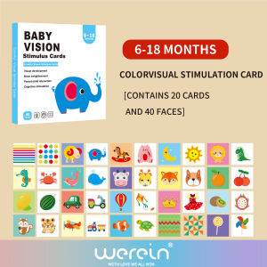 We Rein High Contrast Baby Black White Flash Cards Newborn Visual Stimulation Cognitive Learning Toys 0-6 Months Infant