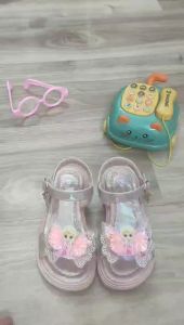 Giày sandal cho bé gái - giày đi học bé gái đèn led nhấp nháy size cho bé 14 -16cm dao động bé 2 - 4 tuổi