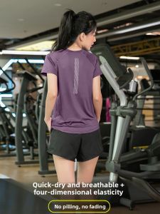 Loose Quick Dry Yoga Fitness Sports Pants Womens Set Running Night Run Fat MM Large Size Simulation Two-Piece Running Clothes