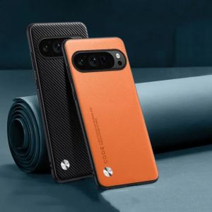 szhaiyu | Luxury Leather Phone Case for Google Pixel 10A 10 XL 9A 9 11 Pro XL 8Pro 7 6 Pro 9A 8A 7A Plain Skin Shockproof Soft Back Cover