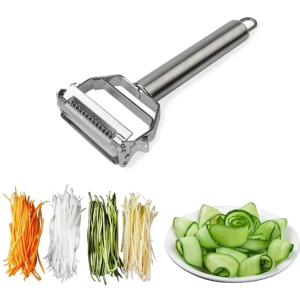 LILY&ADORA Stainless Steel Peeler Vegetable Cucumber Carrot Fruit Potato Double Planing Grater Planing Kitchen