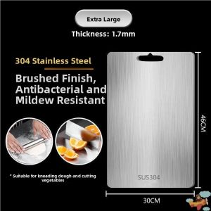 Stainless Steel Durable Dual-side Cutting Board
