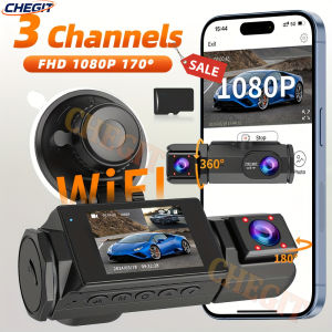2/3 Channel WIFI Dash Cam for Car 1080P Video Recorder Front Rear Camera Dashcam Black Box Car DVR Optional Rear View Camera