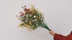 LITTLE JASMINE Artificial Flower Bouquet Living Room Home Decor Decoration Bunga Hiasan Rumah Meja Hantaran Daisy