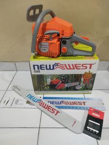Mesin New West 598 Chainsaw Bar Laser 22 Inchi New West 598 Senso