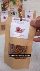 BIJI KETUMBAR / CORIENDER warna COKLAT /BUTEK BUSEM uk.POUCH & SACHET Lebih PRAKTIS HEMAT & HIGIENIS