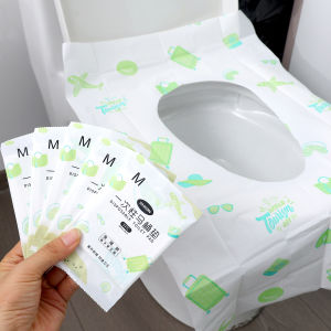 10PCS Portable Toilet Seat Cover Disposable Extra Large Full Cover Toilet Mat Individually Wrapped Toilet Seat Pad for Travel