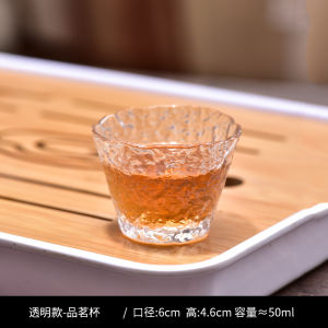Transparent Glass Gongfu Tea Set High End Hammer Pattern Tea Cups Office Brewing Equipment Chinese Style Tea Tools Kit