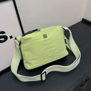 Casual Nylon Womens Bag Fashionable Versatile Crossbody Shoulder Bag Small Size Daily Match Soft Polyester Lining Washable