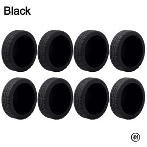 8PCS Silicone Wheel Protector Luggage Compartment Wheel Protect Cover Trolley Case Silent Caster Sleeve Suitcase Accessories