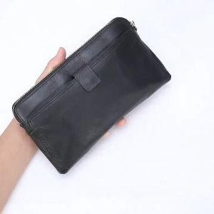 Tas Tangan Kulit Premium Genuine Leather - Dompet Tas Genggam Kulit Sapi - Handbag Clutch Kulit