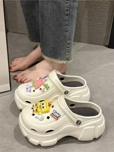 Womens EVA Clog Shoes 2025 New Style Beach Thick Bottom Heightening Non-Slip Odor-Resistant Summer Outdoor Sandals