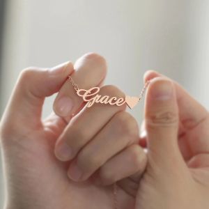 Kalung Nama Titanium Anti Karat Audrey Perhiasan wanita set perhiasan lapis emas 24k Tifaany.Jw Terbaru 2023