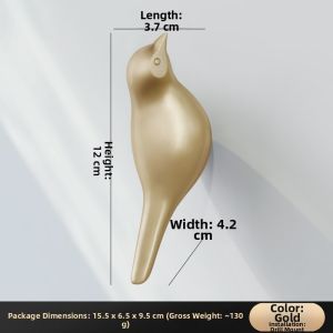 Creative Bird Decorative Wall Hooks Single Hook