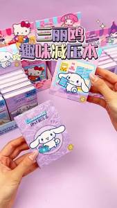 Sanrio Kuromi Melody Cinnamoroll Hello Kitty Đa Chức Năng Tô Màu Doodle Journal Vui Nhộn Giảm Căng Thẳng Nhật Ký Hoạt Hình Sổ Tay Dành Cho Trẻ Em