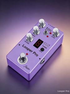 Rowin RE-05 Mini Guitar Effect Pedal Looper Tuner Điệp Khúc Delay Ocean Verb True Bypass Cho Guitar Điện Và Bass Đỏ