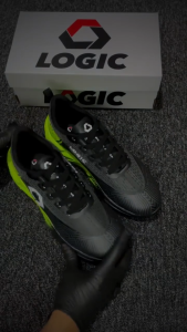 Logic - Power Of Lifetime Black Stabilo | Sepatu Olahraga Pria | Sepatu Joging Running Ringan
