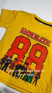 Baju Kaos Anak Laki Laki Karakter Number 88 Roblox - Kaos Distro Roblox Anak Keren Umur 1 - 10 Tahun