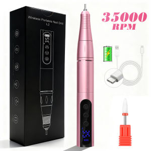 35000RPM Wireless Nail Drill Pen USB Nail File Polishing Pen Rechargeable Nail Drill Machine Portable Manicure Drill For Home
