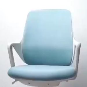 Kursi Kantor Ergonomis Armrest Lipat dengan Lumbar Support Busa Tebal Nyaman Desain Modern Stylish