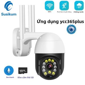 Camera IP Wifi Ycc365 Plus 1080P Ngoài Trời Phát Hiện Người Camera An Ninh Không Dây Loại Dome Có Âm Thanh Hai Chiều Chống Nước IP66