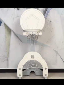 INHO 3 in 1 Kids Indoor Adjustable Basketball Frame Toys Basketball Hoop Set Game For Children