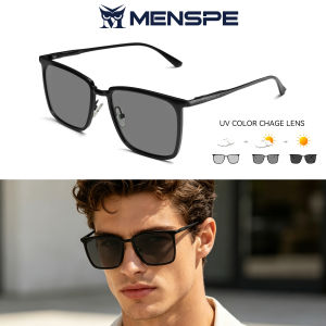 MENSPE Sunglasses Auto Color Changing Sunglasses Photochromic Sunglasses Night Vision Lens Sunglasses TAC Polarized Sunglasses Driving Sunglasses Dual-Use UV400 Sun Protection Photochromic Glasses For Men Sunglasses For Men