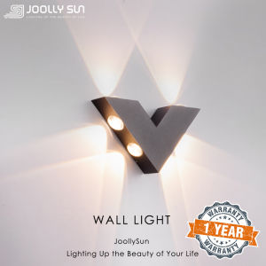 Lampu dinding LED luaran kalis air IP65 lampu dinding aluminium dinding dipasang cahaya untuk teres teres taman teres