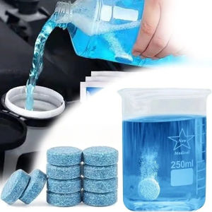Solid Cleaning Agent Car Windshield Washer Fluid Tablets Antifreeze Oil Film Removal Cleaner Multi Use for Auto Kitchen Windows
