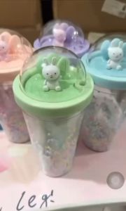 Botol Minum Tumbler Rabbit BZ-258 Botol Minum Tumbler 550ML Karakter Lucu BPA Free
