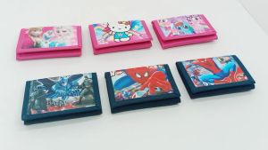 Kids Short Purse Wallet Cute Cartoons spiderman marvel superman ironman Children Boys Girls Coin Bag Beg Dompet Kartun Comel Kanak-Kanak Lelaki perempuan Syiling