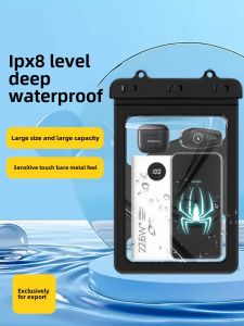 Mobile Phone Waterproof Bag Can Be Touchscreen Swimming Hot Spring Rafting Large Capacity Diving Cover Photography Envelope Bag Neutral Buggy Bag