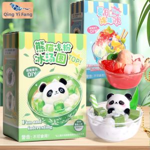 QINGYIFANG | Panda Tangyuan DIY Miniature Food Model Toy
