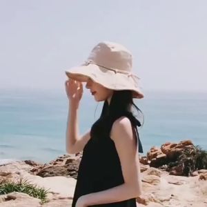 Mũ Nón Bucket Rộng Vành Che Nắng Mũ Đi Biển Phong Cách Hàn Quốc Siêu Xinh Muzini MBK15